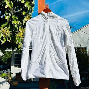 Lululemon White  Zip-Up Hoodie Jacket Reversible